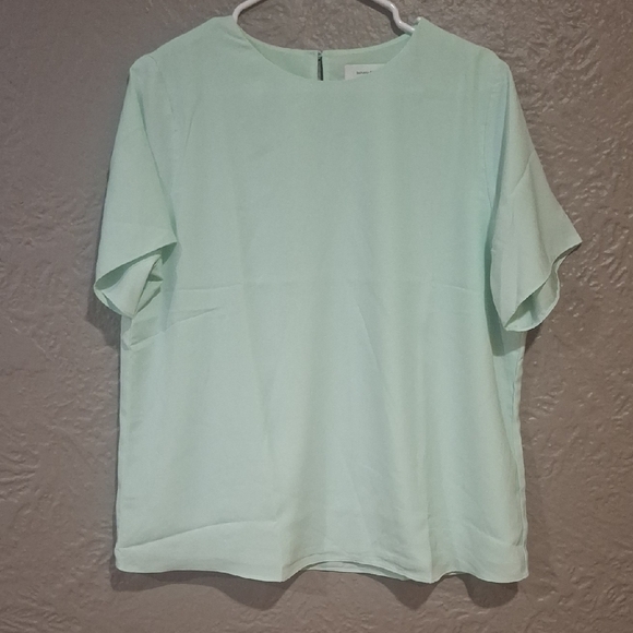 Banana Republic Women's Green Boxy Short Sleeve T-Shirt Size L - Picture 1 of 7